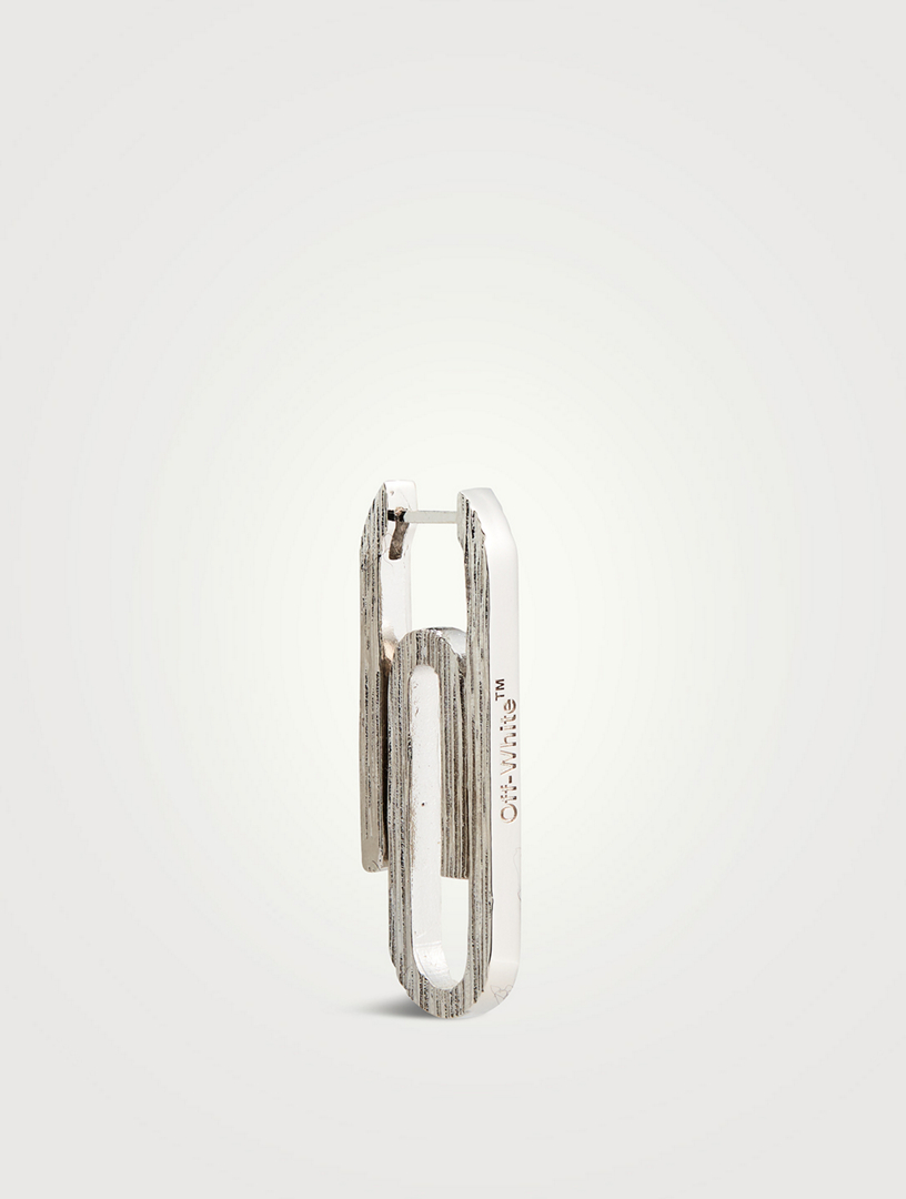 Off white deals paperclip earring