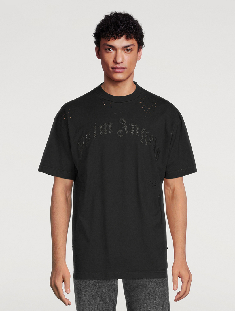 PALM ANGELS - Glitter Classic Logo Over Tee