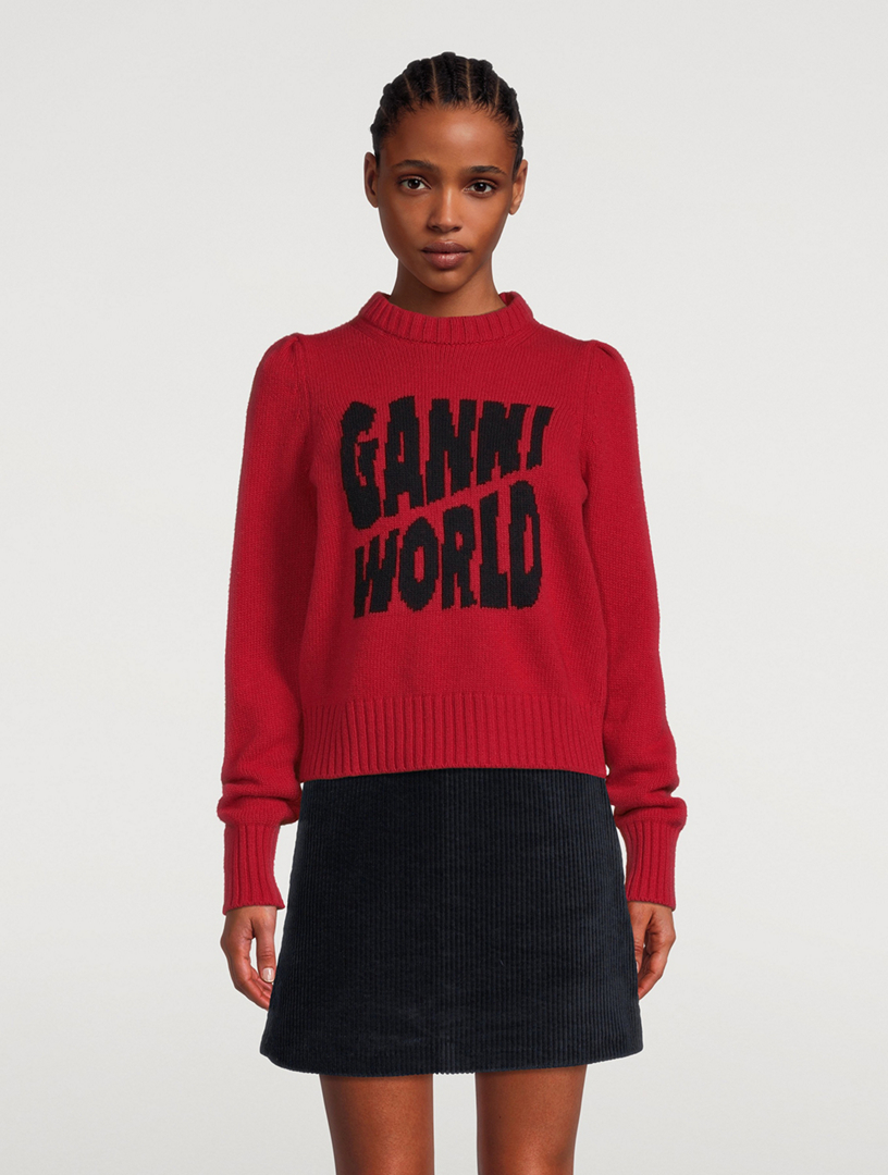 Ganni 2025 red sweater