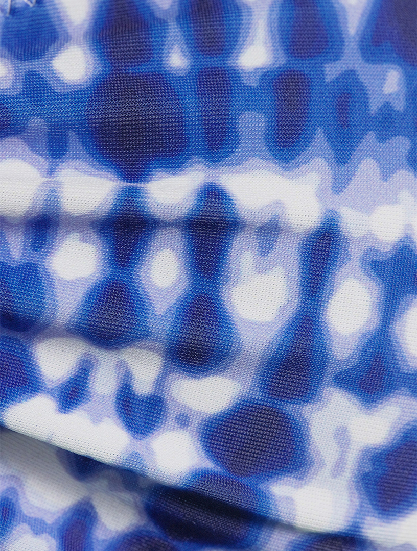 The Tati Bandeau Bikini Top Shibori Print