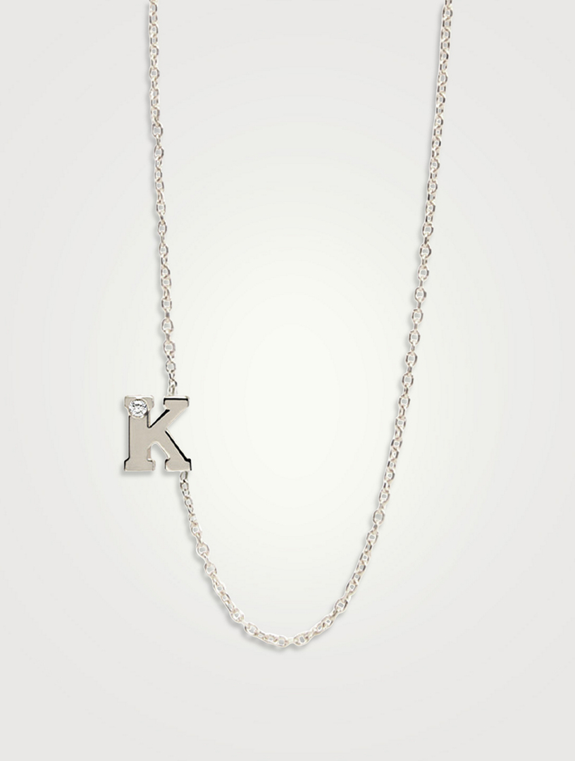 David Yurman Pave M Initial Pendant in 18k Yellow Gold with Diamonds