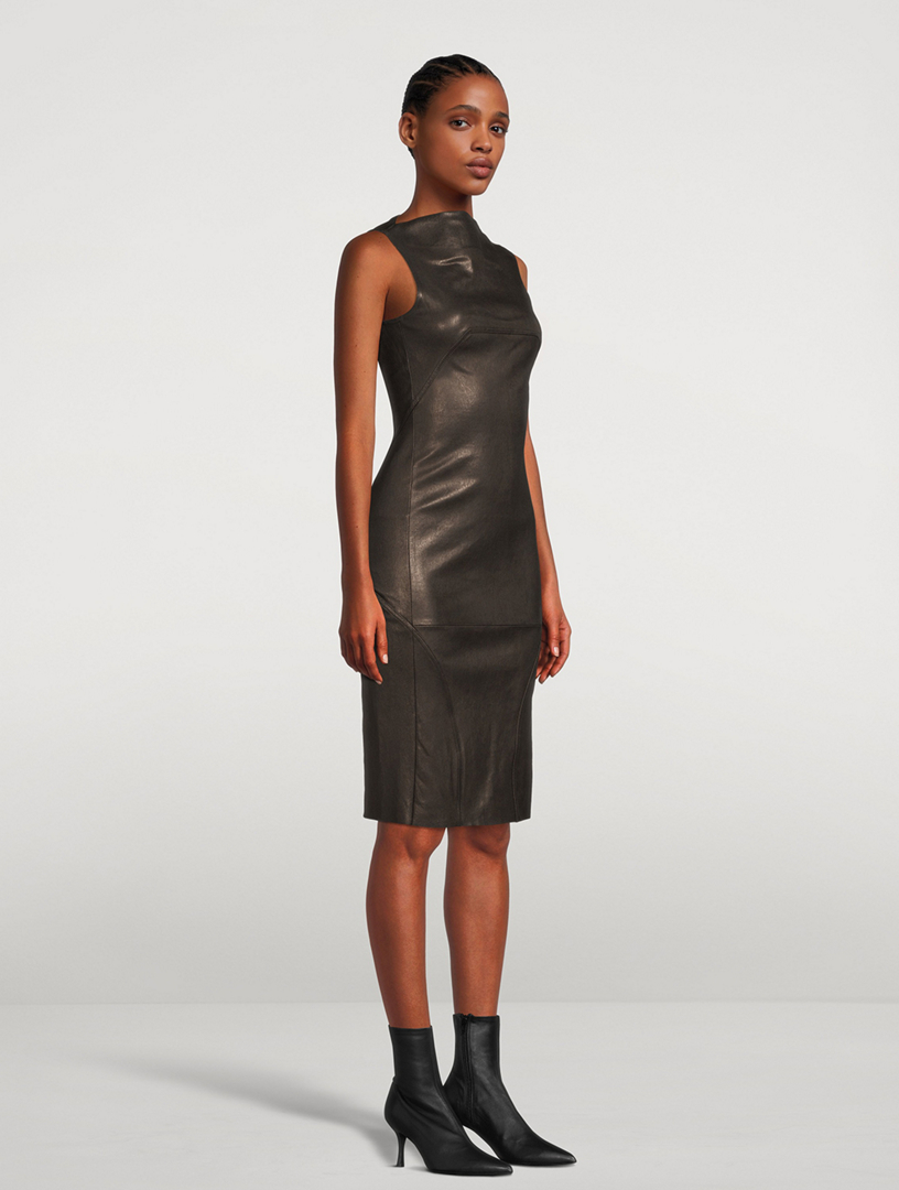 Leather Sleeveless Dress