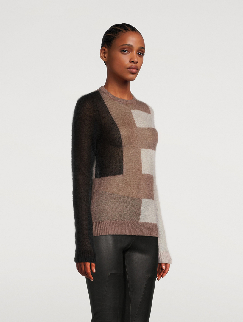 RICK OWENS Biker Intarsia Sweater