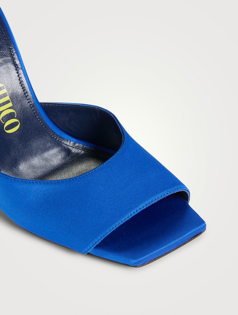 Kaia Embellished Satin Mules