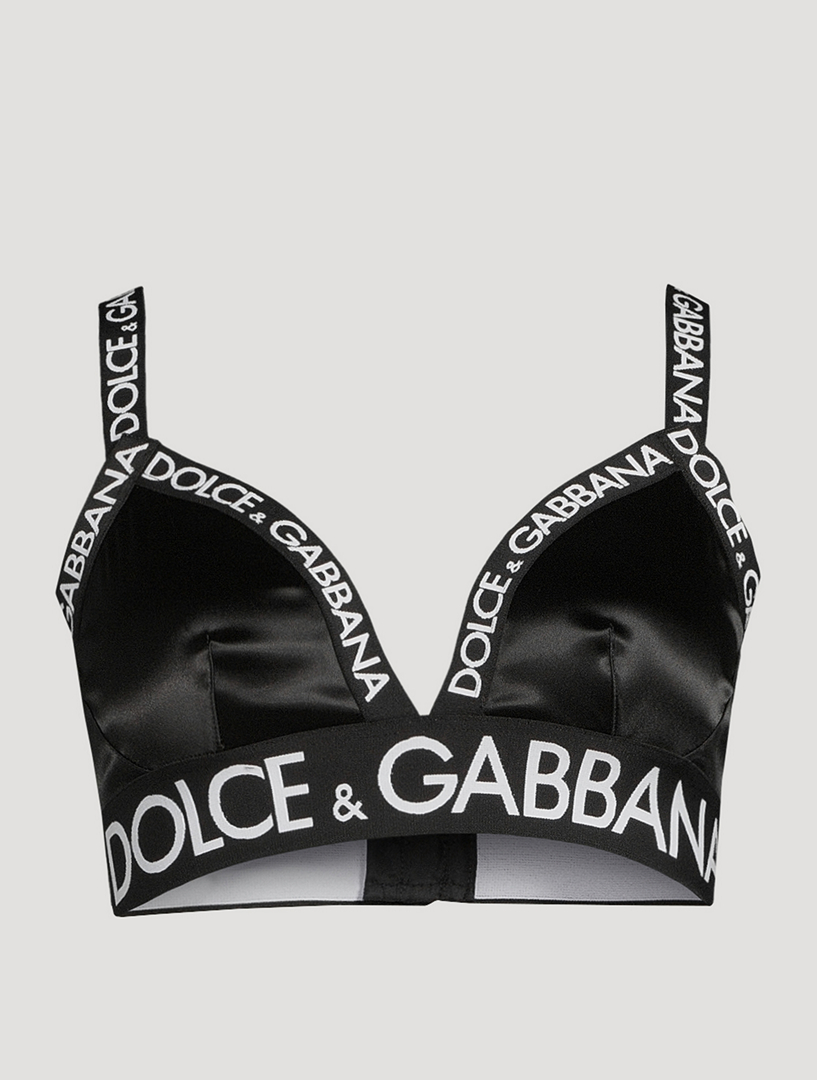 Womens Dolce & Gabbana multi Satin Triangle Bra