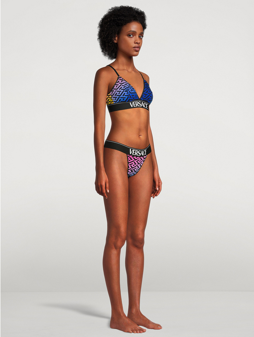 Logo Thong Greca Print