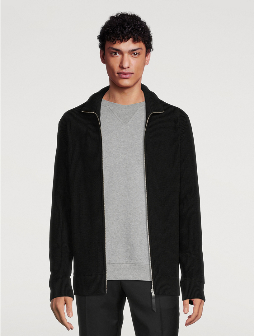 MAISON MARGIELA Cotton And Wool Zip Cardigan | Holt Renfrew