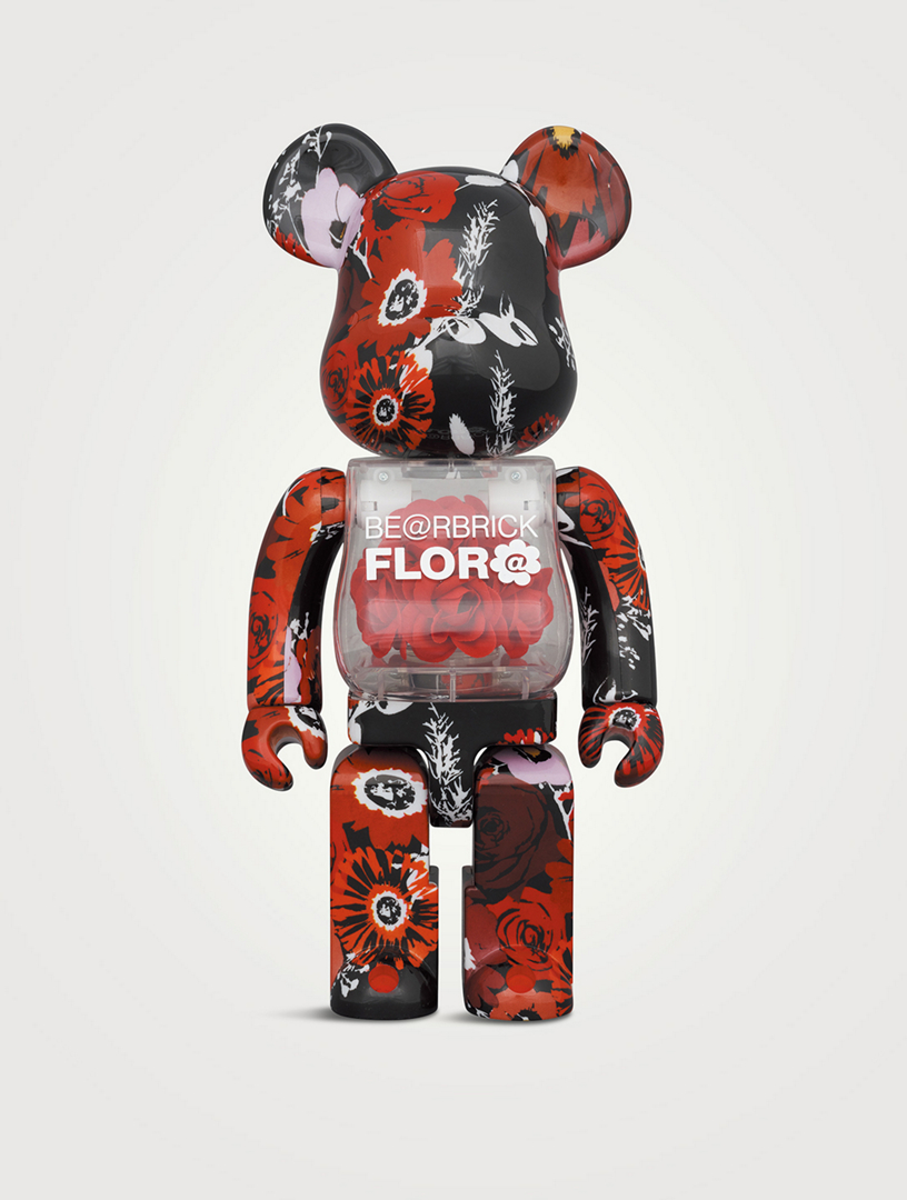 BE@RBRICK FLOR@ SILVER 400%