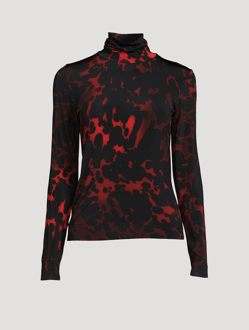 Dries van noten on sale graphic printed turtleneck