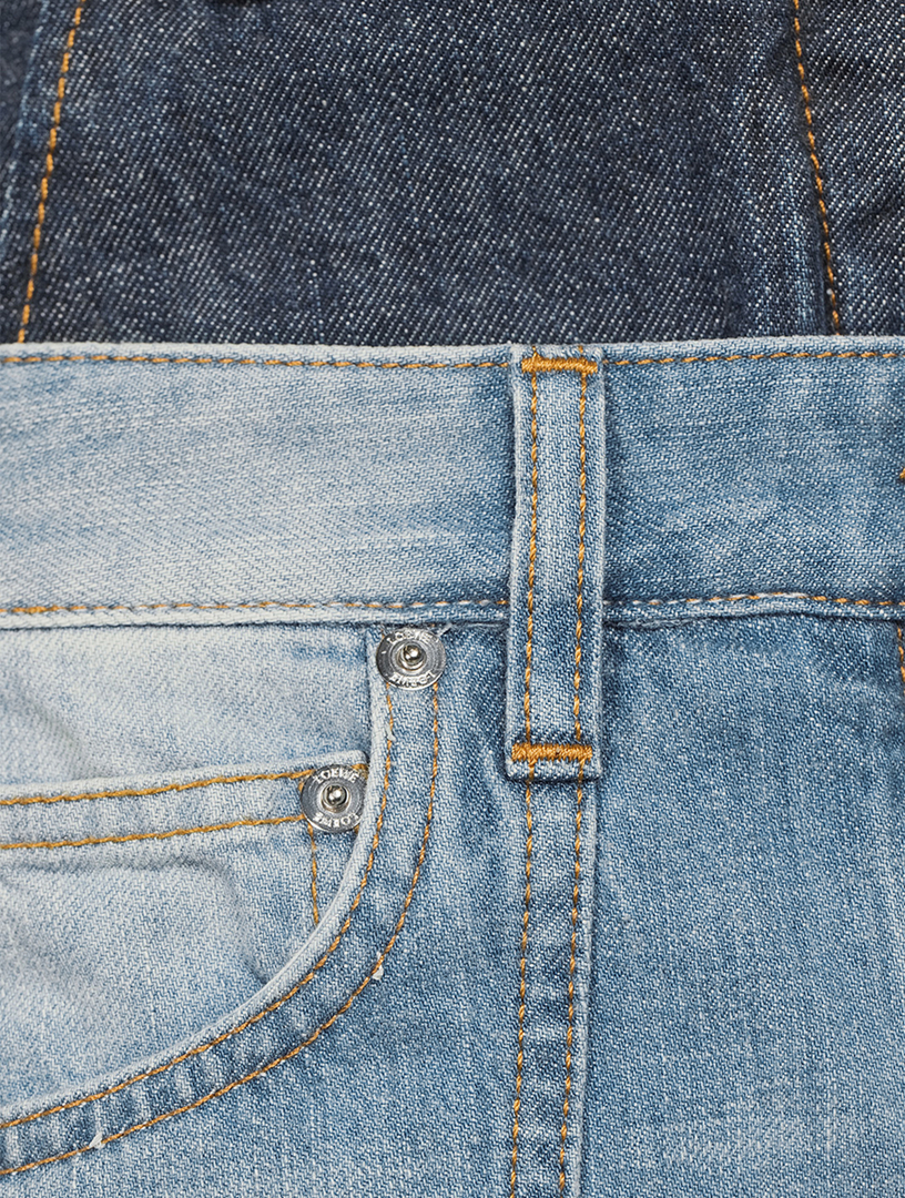 Trompe L'oeil Wide-Leg Jeans