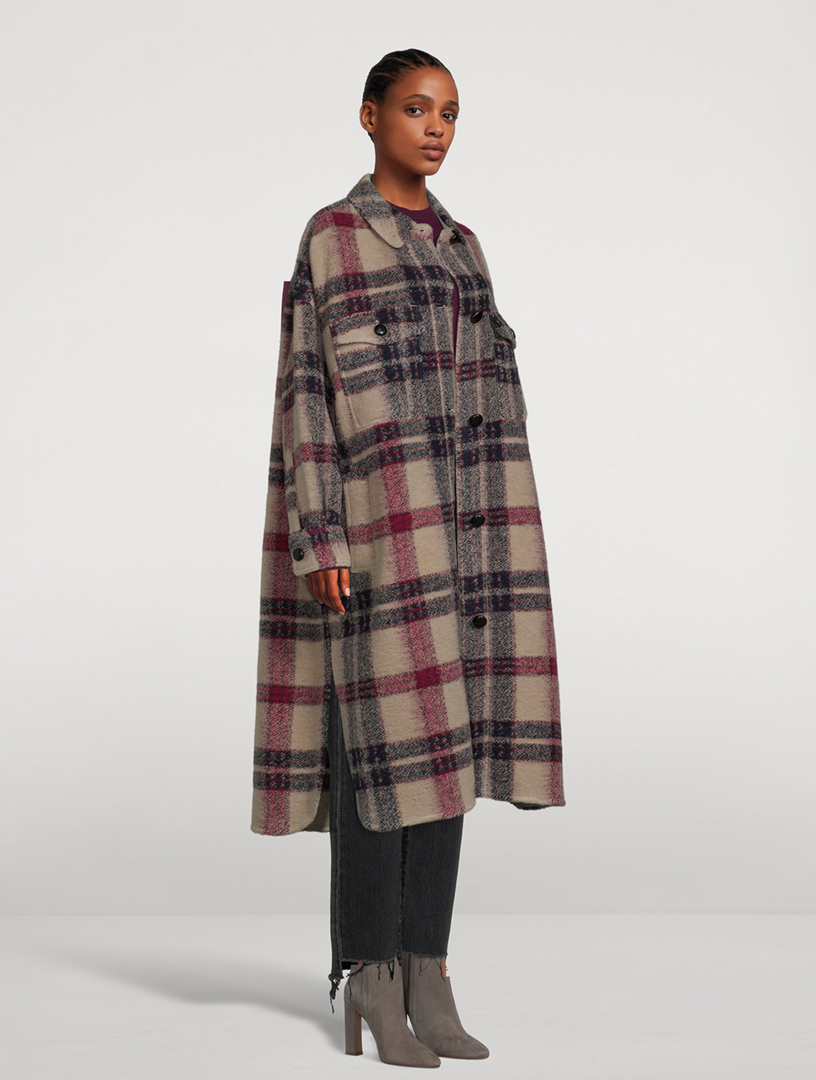 Isabel marant flannel coat on sale