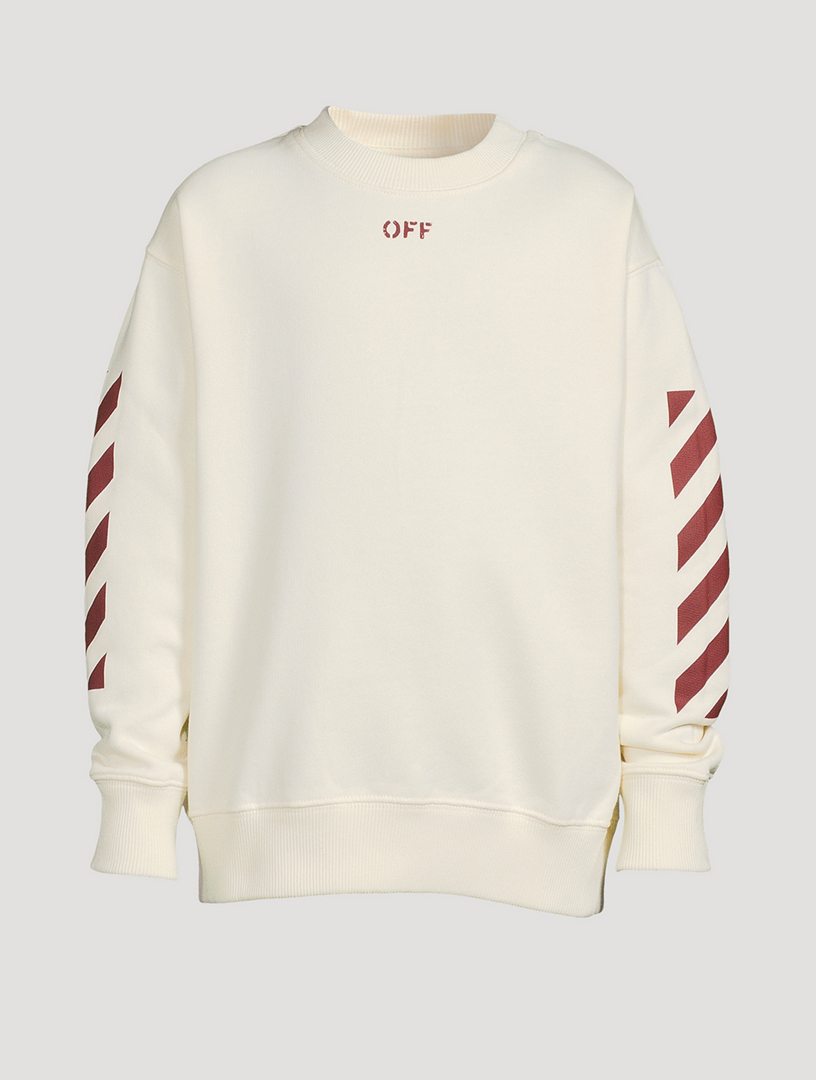 OFF WHITE Cotton Logo Sweatshirt Holt Renfrew