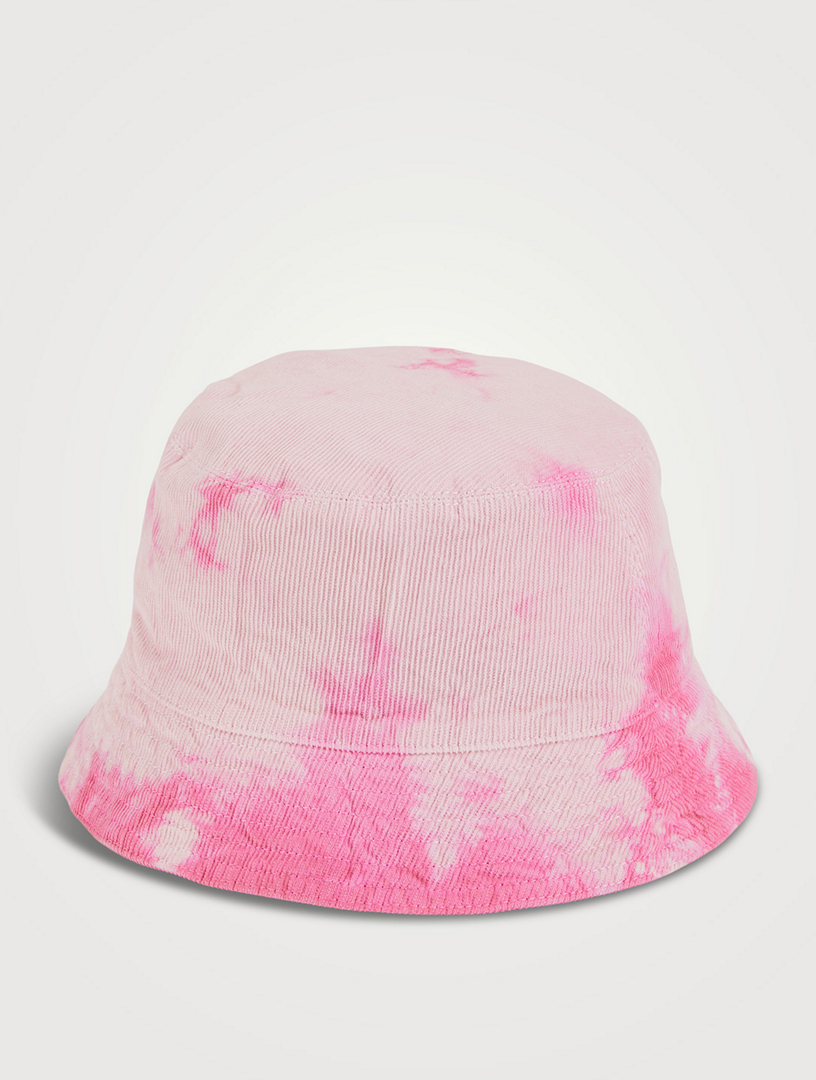 Velvet Tie-Dye Bucket Hat