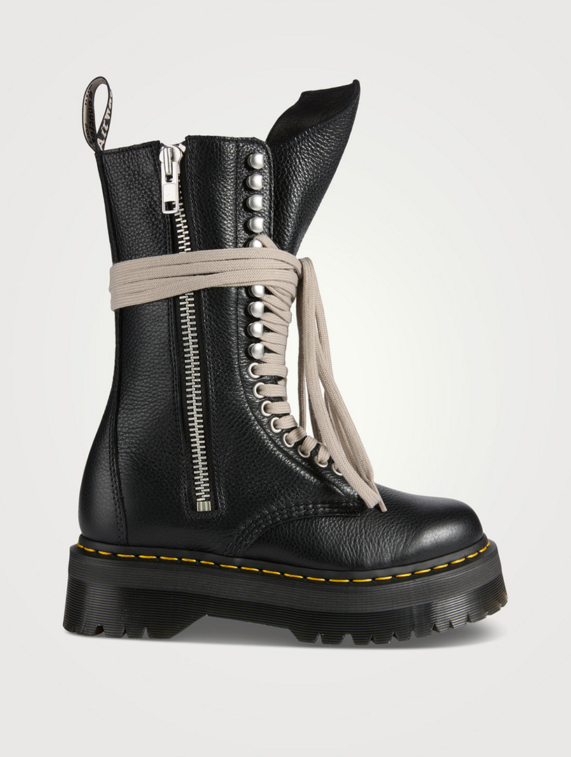 DR. MARTENS Dr. Martens x Rick Owens Leather Combat Boots | Holt