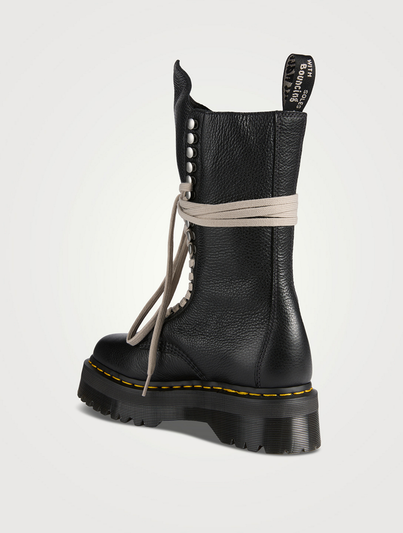 Dr. Martens x Rick Owens Leather Combat Boots