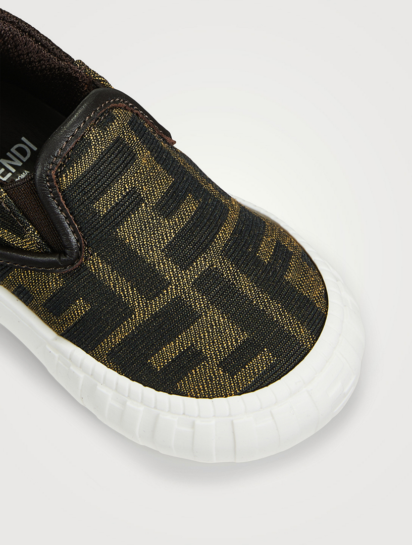 Fendi slip on logo sneakers sale