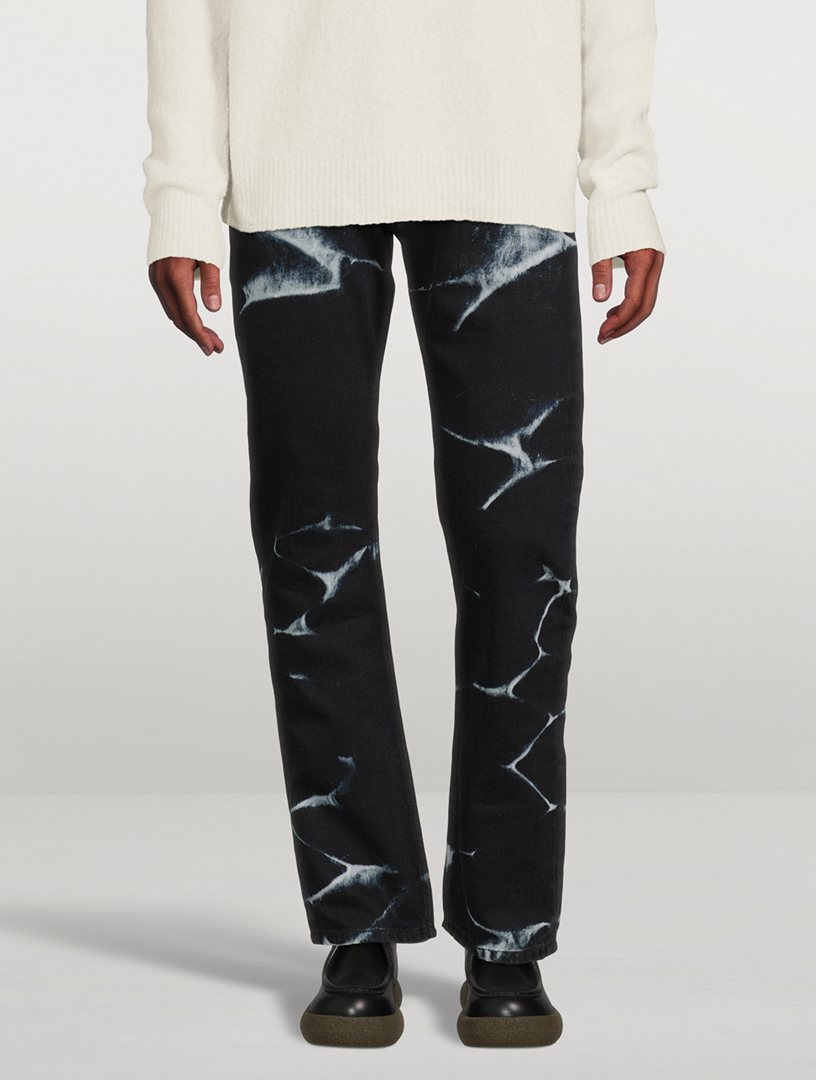 DRIES VAN NOTEN Bleached Denim Jeans | Holt Renfrew