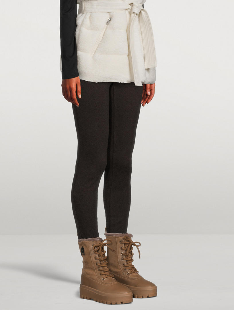 MACKAGE Hero Shearling-Lined Suede Combat Boots | Holt Renfrew