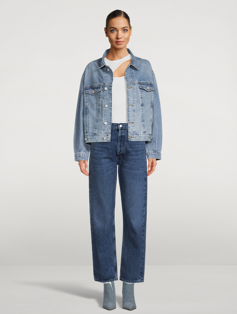 90s Pinch Waist Straight Jeans