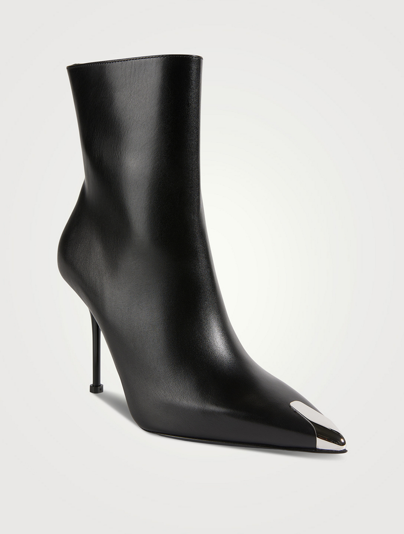 Punk Leather Ankle Boots
