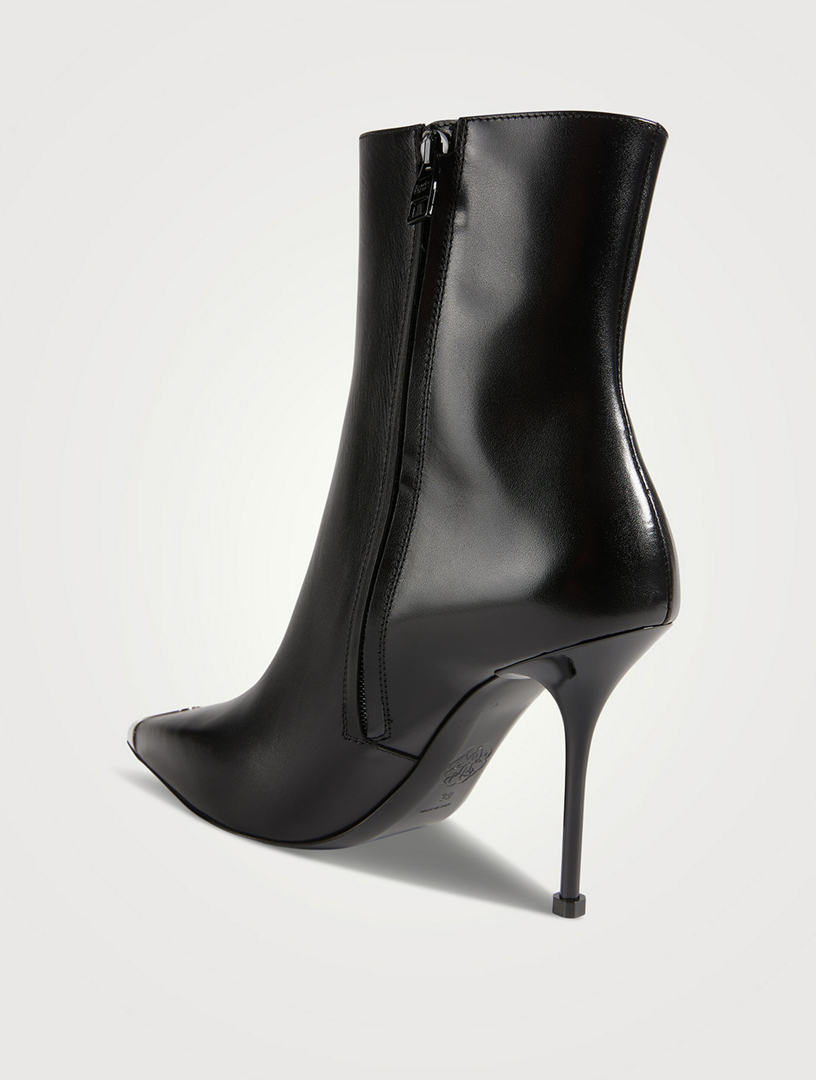 Punk Leather Ankle Boots