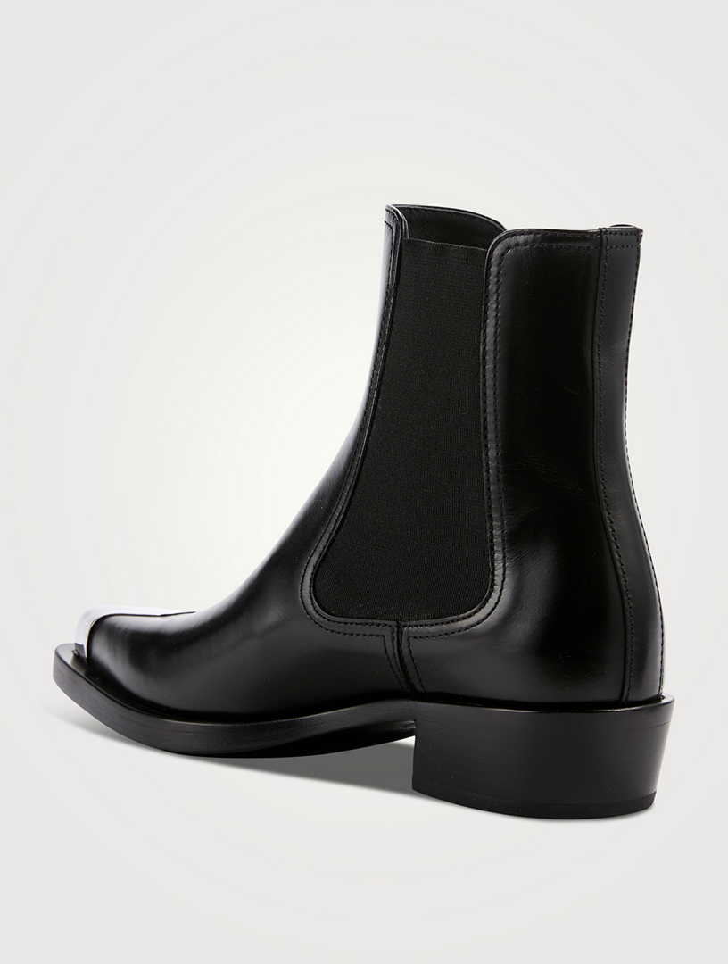 Punk Leather Chelsea Boots