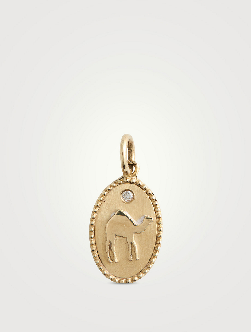 Zahava 10K Gold Camel Pendant