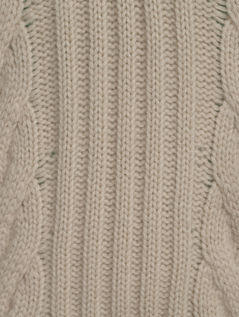 Wool And Cashmere Open Back Sweater
