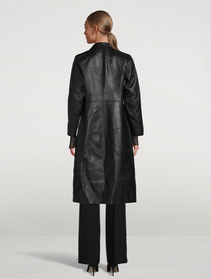 TOTÊME Slim Leather Coat Holt Renfrew