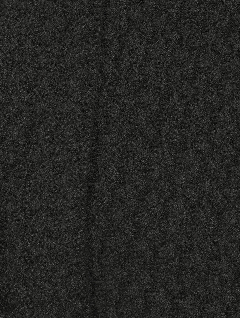 Short-Sleeve Cashmere Cardigan