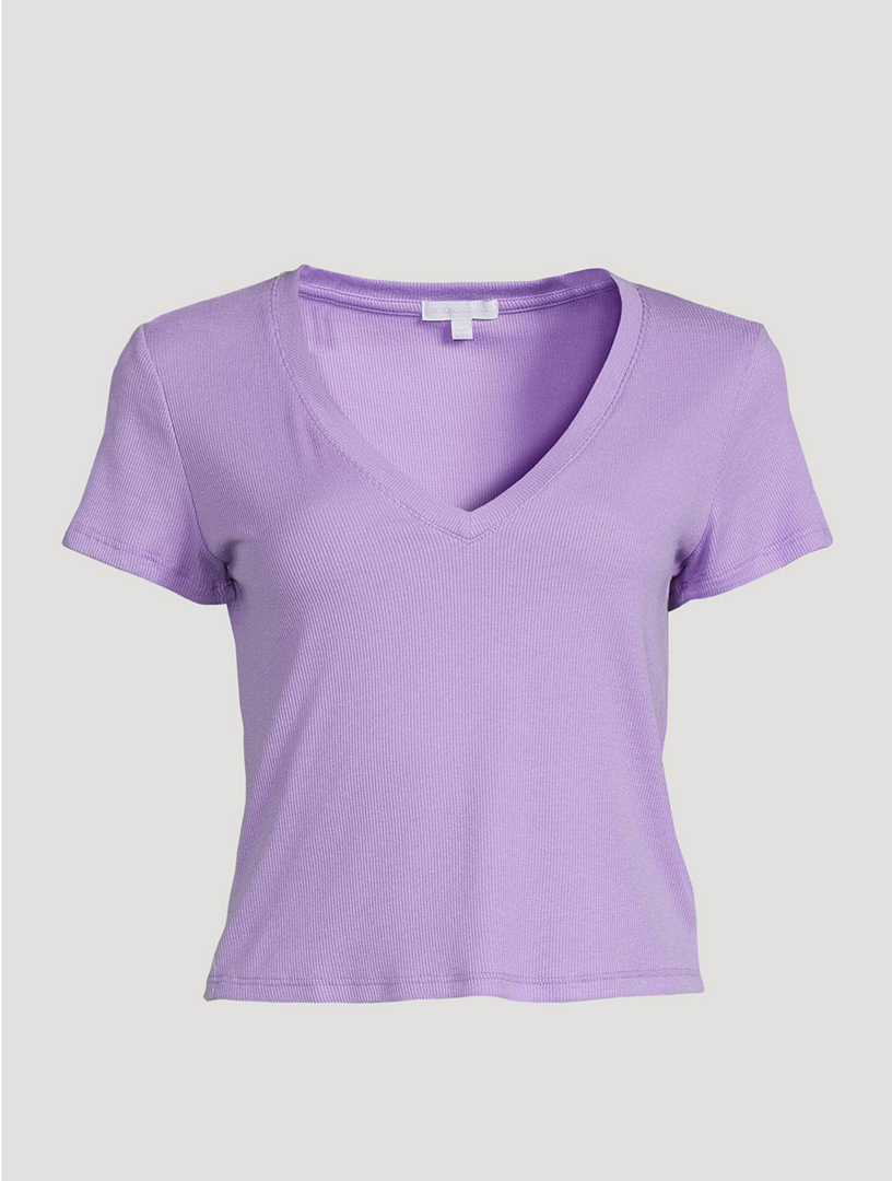 BEYOND YOGA Take The Plunge V-Neck T-Shirt