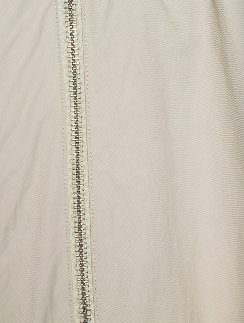 Zip Mesh Bomber Jacket