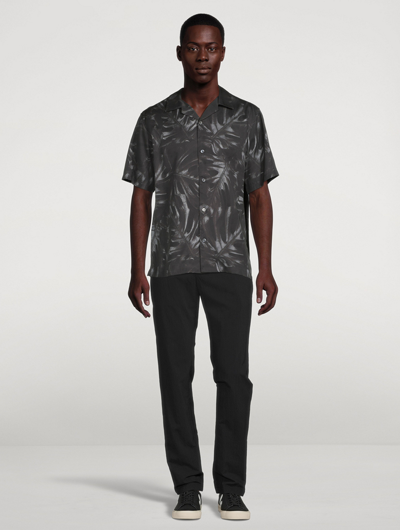 Noll Short-Sleeve Shirt Palm Print