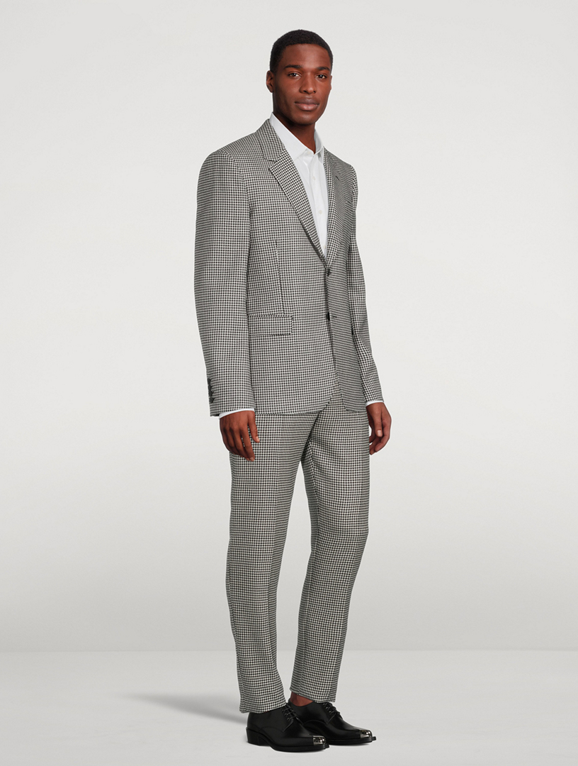 Wool Houndstooth Jacket