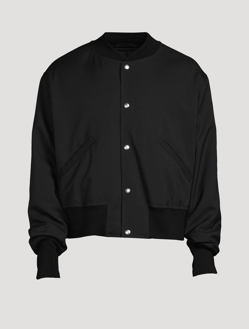 Snap-Button Bomber Jacket
