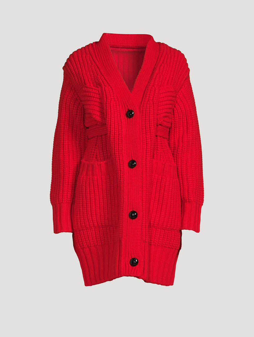 SACAI Wool Knit Cardigan | Holt Renfrew