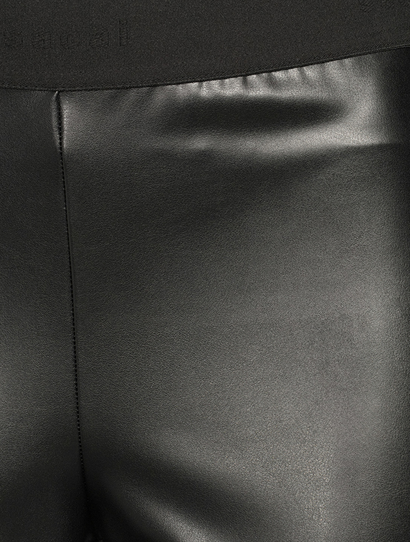 Faux Leather x Cotton Leggings