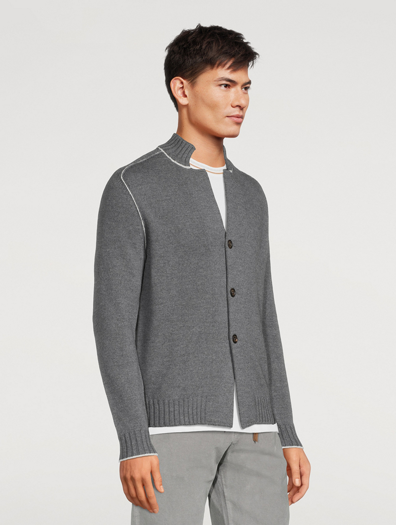 Cashwool Wool Cardigan Sweater