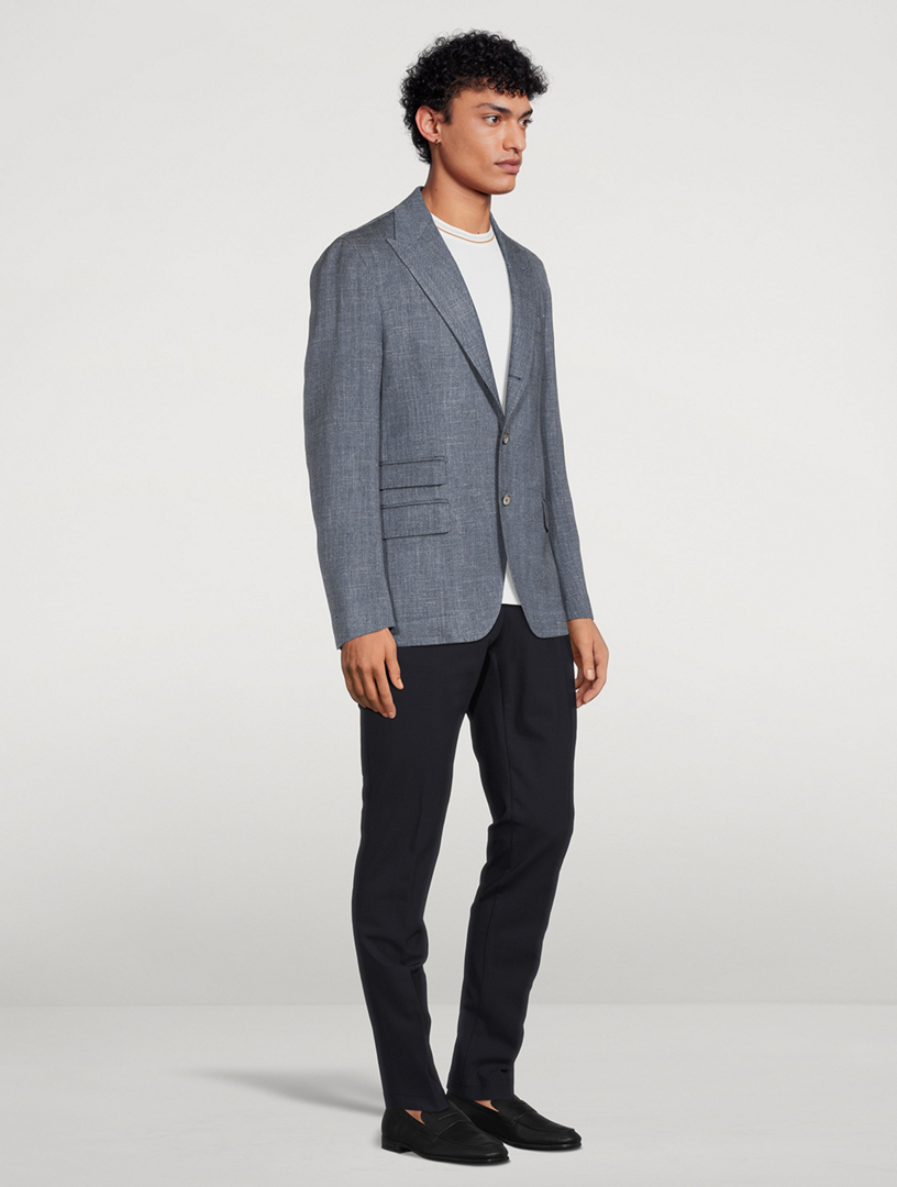 Wool Silk And Linen Jacket