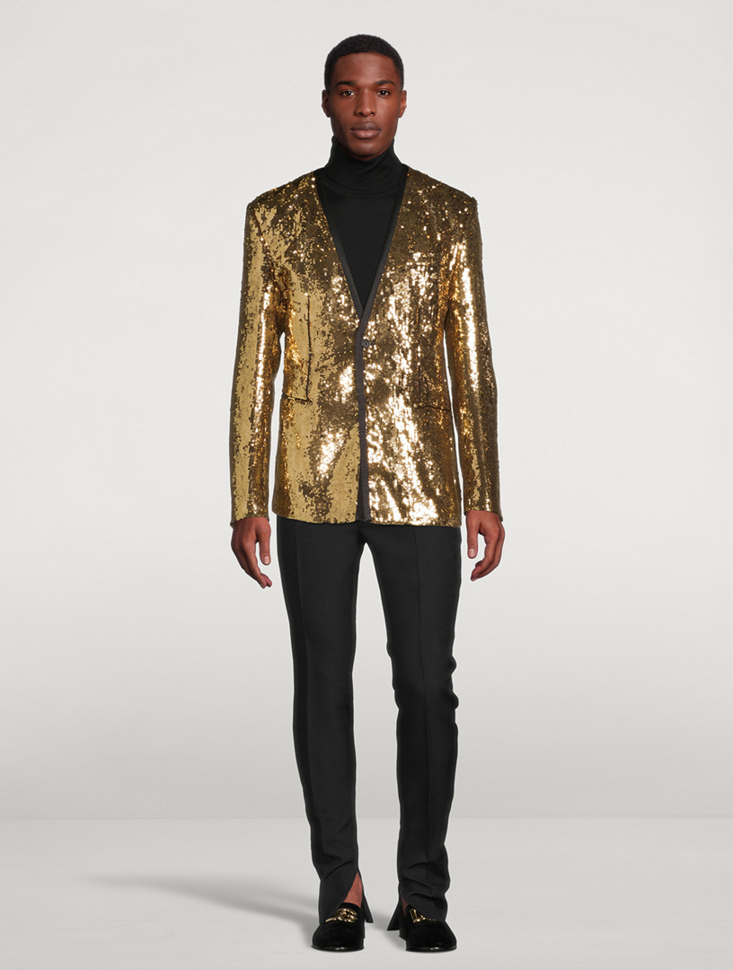 DOLCE&GABBANA GOLD シルク 光沢 スーツ セットアップ 46 【公式通販】