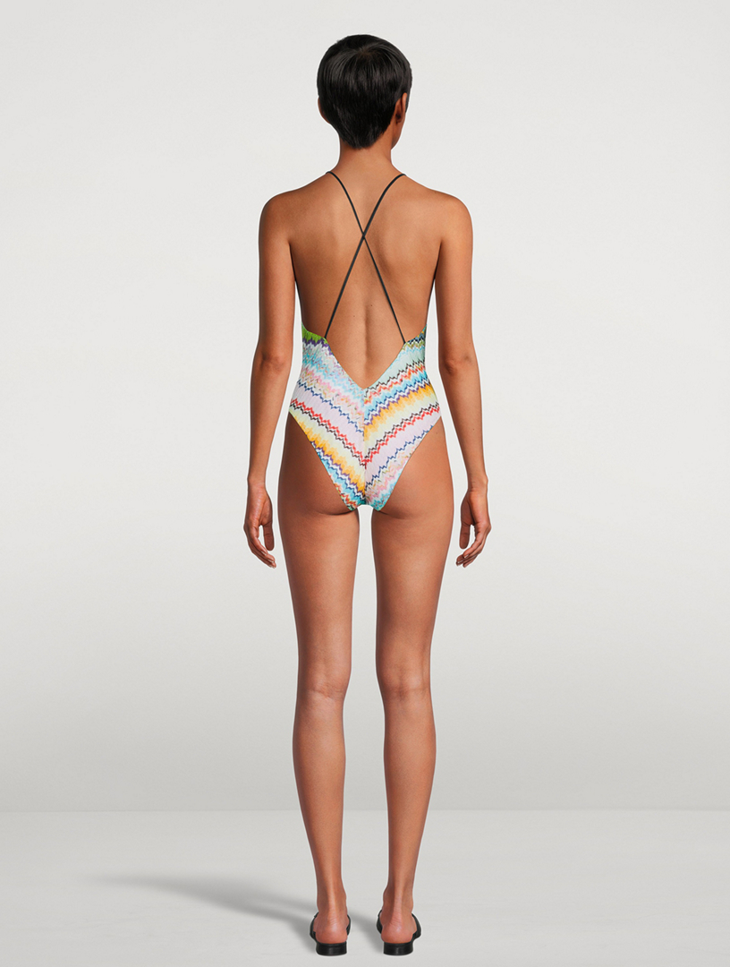 Knit One-Piece Swimsuit