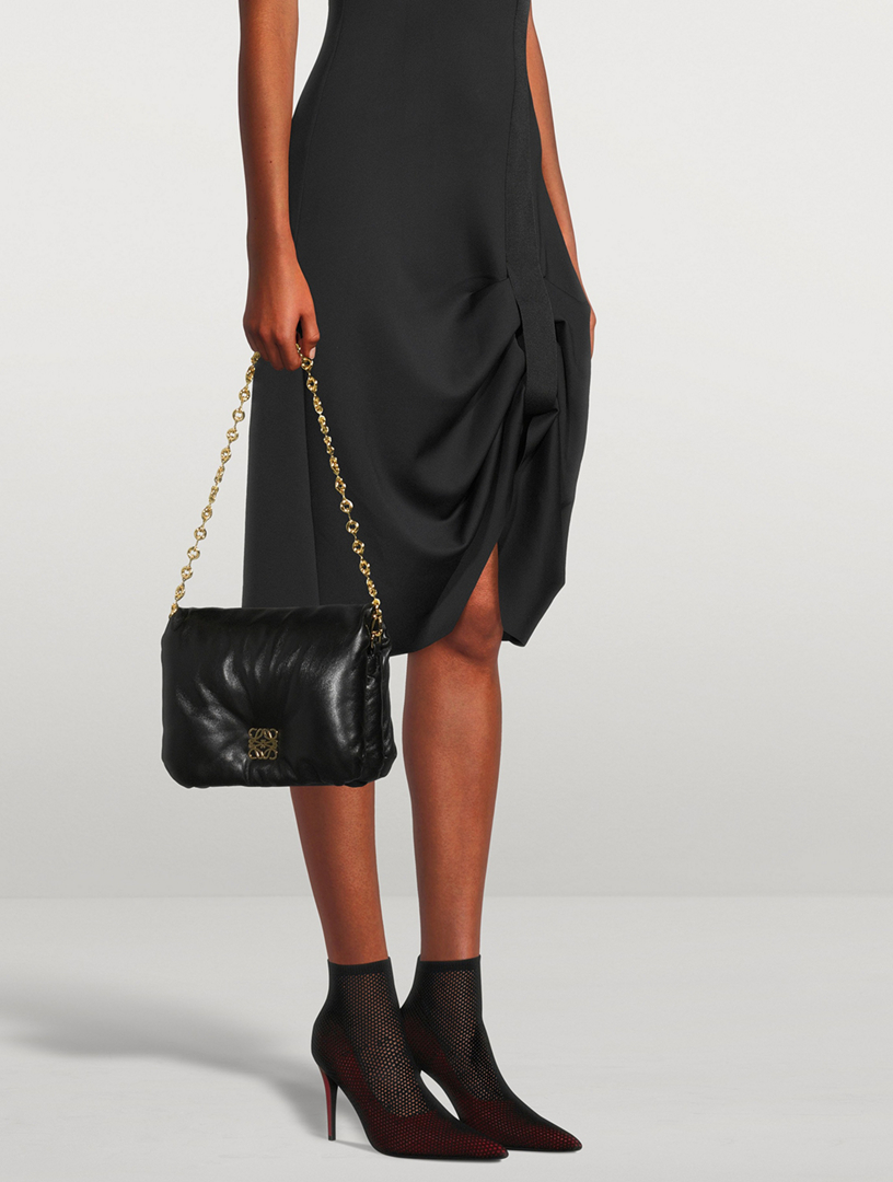 Fishnet Leather Pumps