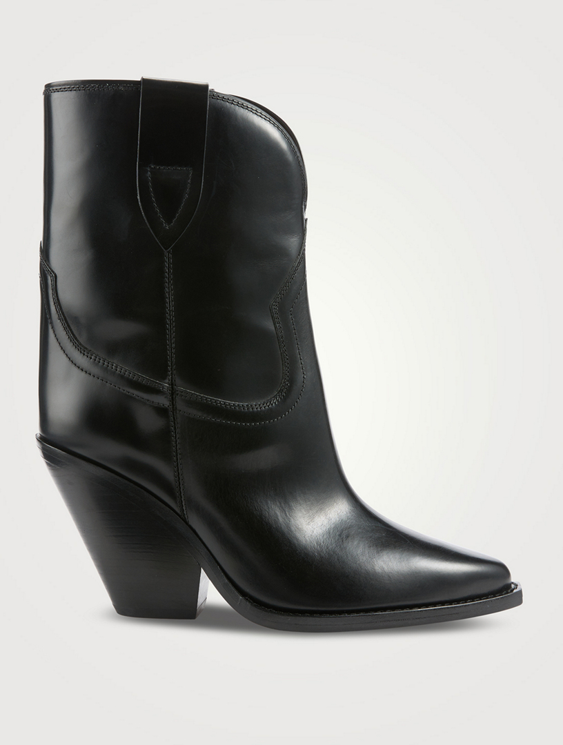 ISABEL MARANT Leyane Leather Western Boots