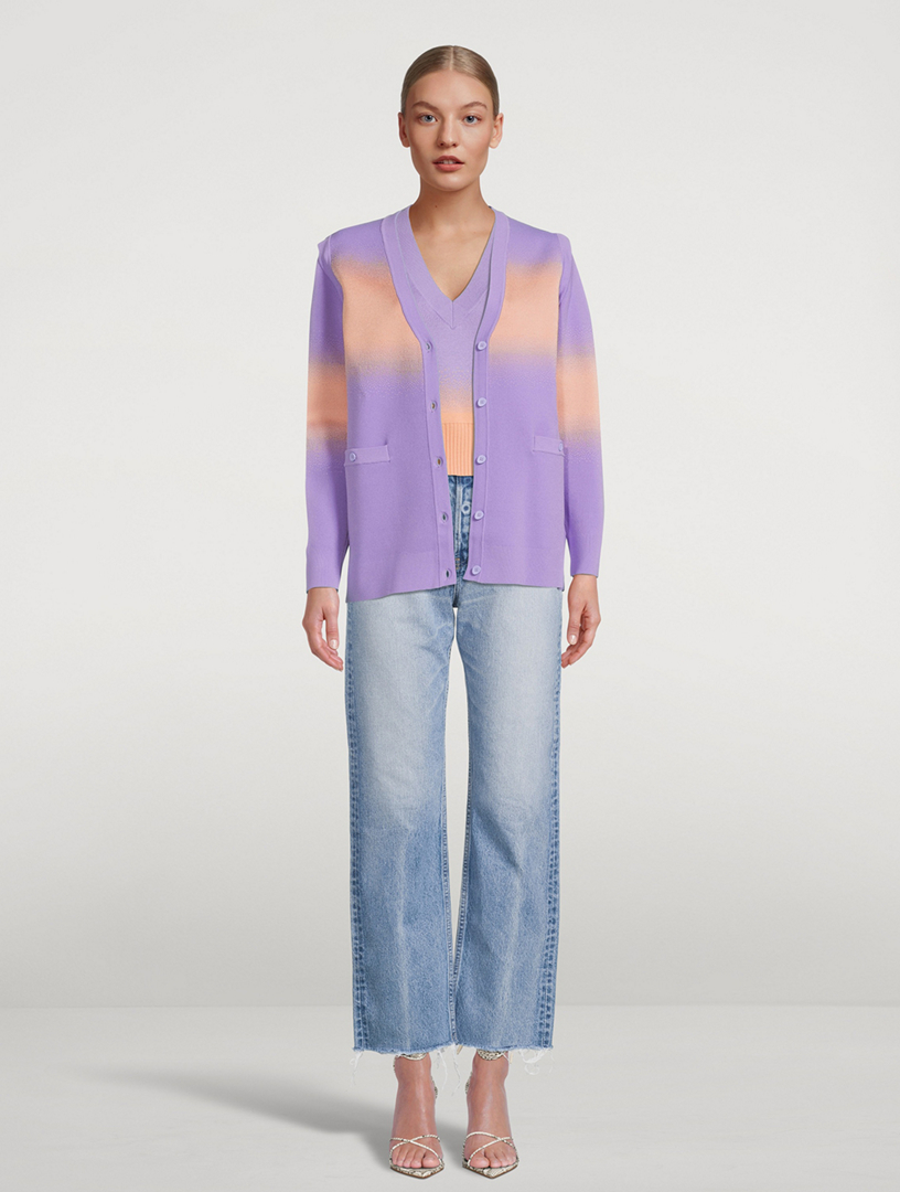 Carme Sweater Vest Spray Print