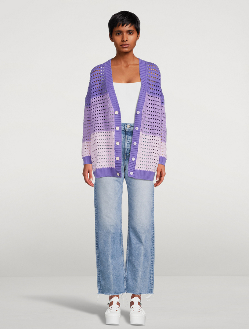 Mika Crochet Colourblock Cardigan