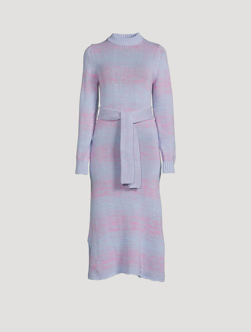 OLIVIA RUBIN Peyton Long-Sleeve Knitted Midi Dress | Holt Renfrew