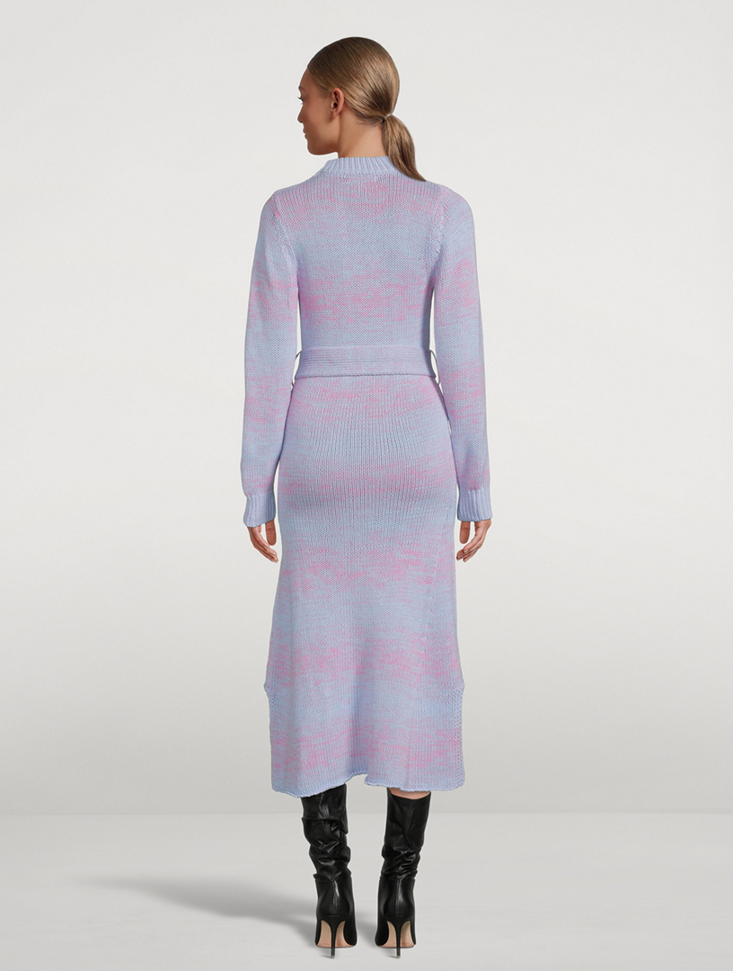 OLIVIA RUBIN Peyton Long-Sleeve Knitted Midi Dress | Holt Renfrew