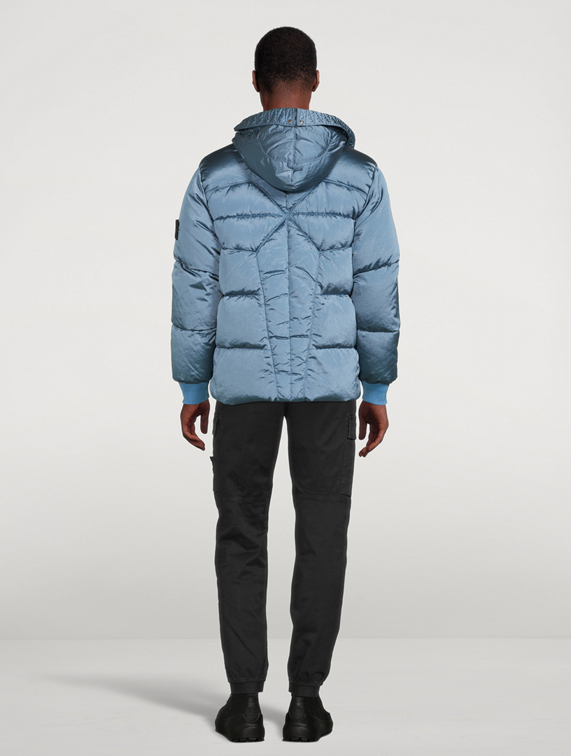 STONE ISLAND Nylon Metal Hooded Down Jacket | Holt Renfrew