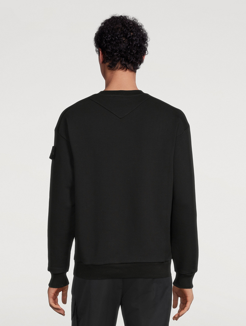 Stone クルーネックニット GHOST PIECE 黒 Stone クルーネックニット