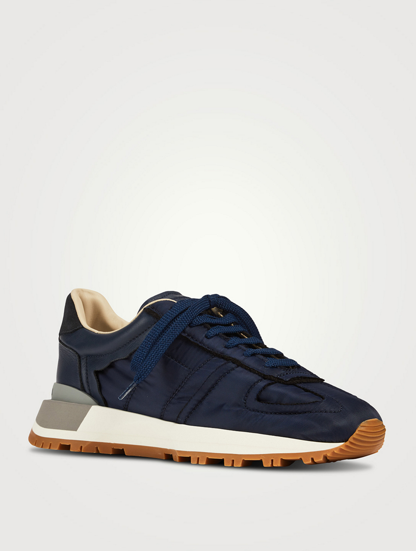 MAISON MARGIELA 50-50 Nylon And Leather Sneakers | Holt Renfrew